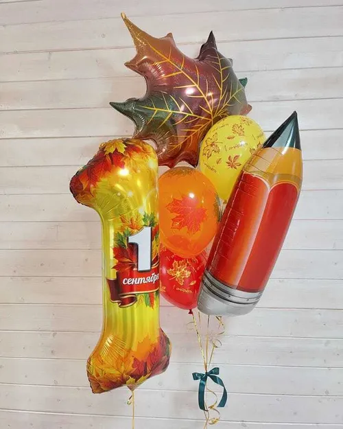 №12 Цифра + Фонтан с фигурой — 1 сентября, Лавка Шаров Мытищи