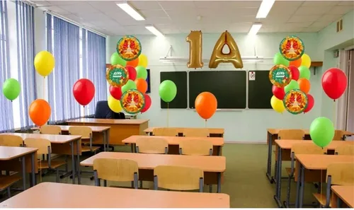 №1344 Оформление класса на 1 сентября — пример — 1 сентября, Лавка Шаров Мытищи