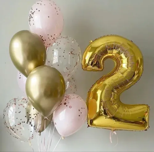№25 Цифра + Фонтан — для девочки, Лавка Шаров Мытищи