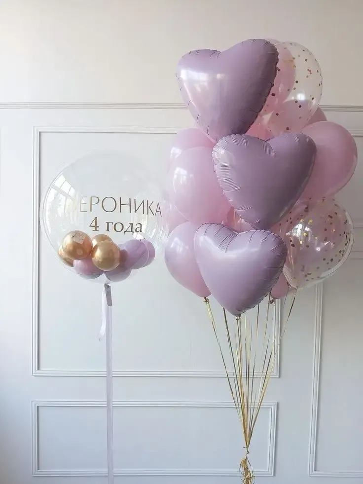 №54 Баблс + Фонтан — для девочки, Лавка Шаров Мытищи