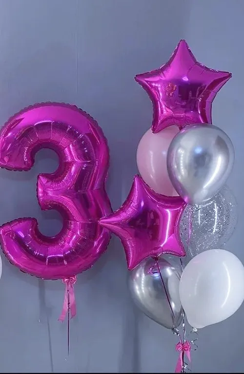 №9 Цифра + Фонтан — для девочки, Лавка Шаров Мытищи
