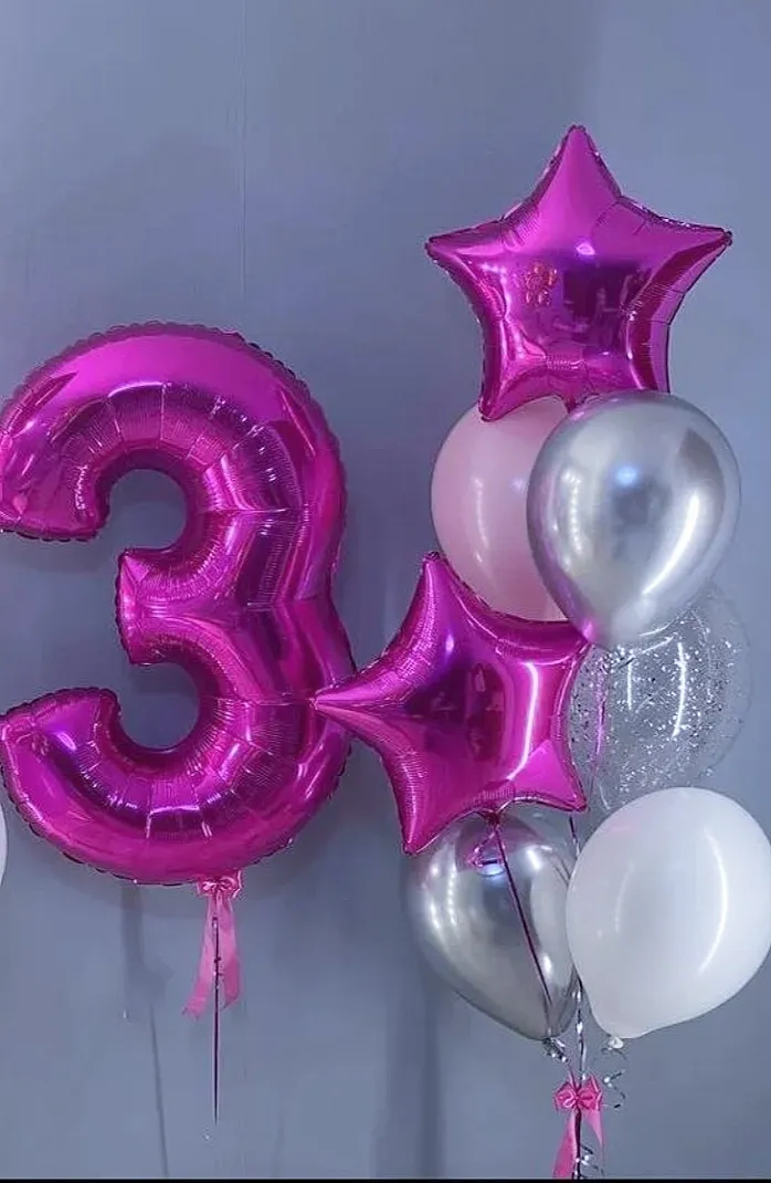 №9 Цифра + Фонтан — для девочки, Лавка Шаров Мытищи