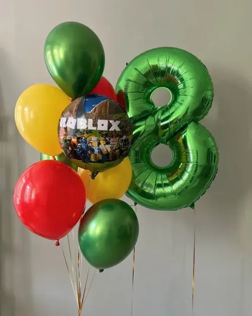 №14 Цифра с фонтаном — для мальчика, Лавка Шаров Мытищи