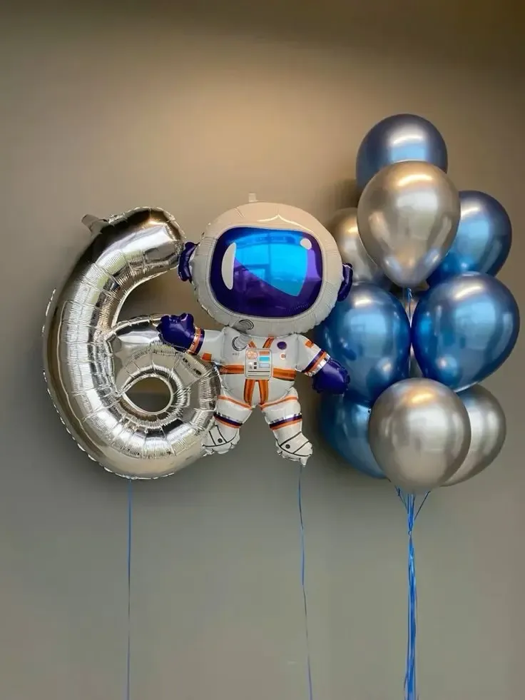 №46 Цифра + Фигура + Фонтан — для мальчика, Лавка Шаров Мытищи