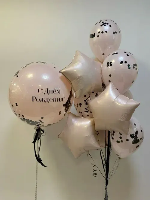 №77 Шар + Фонтан — для неё, Лавка Шаров Мытищи